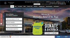 Desktop Screenshot of mercedesbenzofstpaul.com