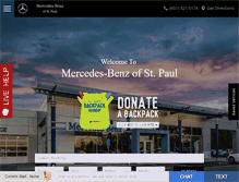 Tablet Screenshot of mercedesbenzofstpaul.com